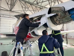 2025, công ty chúng tôi đã thay đổi dầu Aeroshell 560 cho khách hàng trong nước Beidahuang